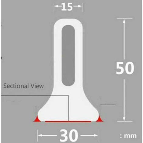 Shower Door Seal, Collapsible Shower Barrier, Shower Threshold For Wet And Dry Separation, Suitable For Kitchen And Bathroom (100 CM, 1pcs White) - Image 2