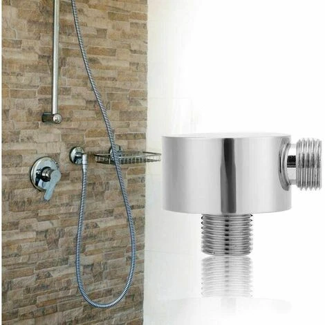Brass Wall Mount Supply Elbow For Hand Shower Round Shape Shower Hose Connector G1/2 Shower Outlet Elbow For Hand Shower - Image 2