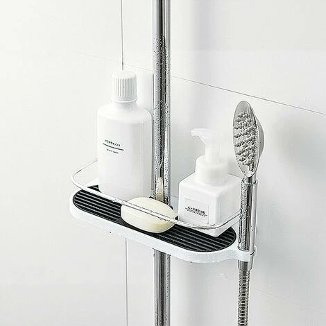 Bathroom Organizer For Shampoo, Suitable For 19 Mm To 25 Mm Rails - Image 4
