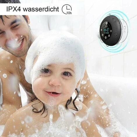 Shower Radio Bluetooth 5.0 Waterproof Speaker Wireless Bathroom Music - Image 2