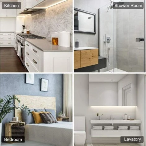 Corner Shower Shelf, Bathroom Shelf Without Drilling Basket Shower Storage Aluminum Wall Adhesive Shower Holder Organizer For Shampoo (Triangle, 2 Pieces) - Image 5