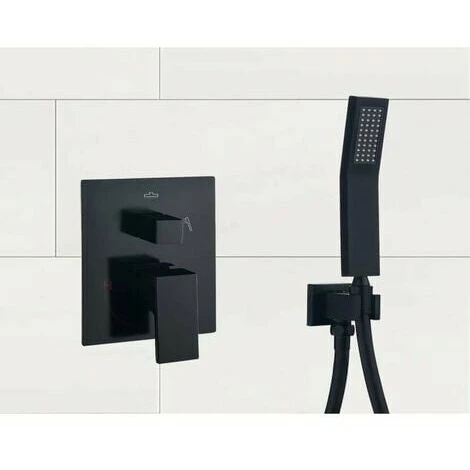 Snow-Wall Connection Elbow With Shower Bracket 1/2" Brass Square Fitting(Black) - Image 4